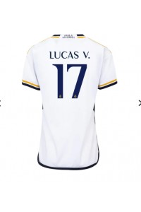 Real Madrid Lucas Vazquez #17 Jalkapallovaatteet Naisten Kotipaita 2023-24 Lyhythihainen